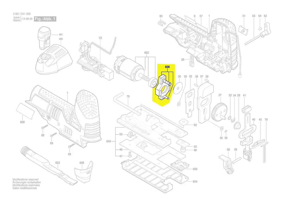 Pont porte-palier réf. 1 619 P10 587 Bosch